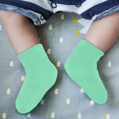 Vista 6 de Duufin 18 pares de calcetines de algodón de corte medio para niños