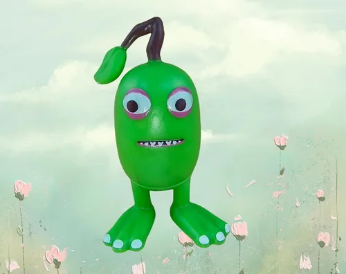 Vista 5 de Juguetes de monstruos cantantes, mini figura de acción, Wubbox Noggin Toe Jammer Lindo regalo de cumpleaños para niños y niñas de 6 años en adelante