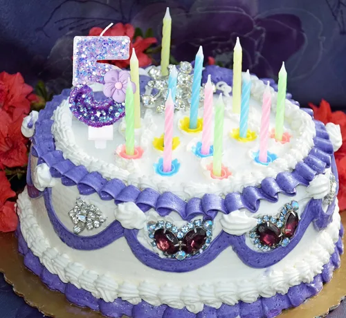 Vista 8 de Velas número 0, velas de cumpleaños con número de flor morada para pastel, velas de números morados que crean un ambiente romántico y cálido
