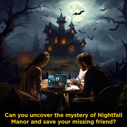 Vista 5 de EXIT: Nightfall Manor (con rompecabezas) EXIT: The Game – Un juego de Kosmos Familia-Amigable Experiencia de Escape Room en casa basada