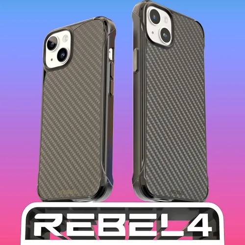 Vista 7 de REBEL Funda para iPhone 14 Plus [Serie de fibra de aramida Gen-4] Fuerte compatible con MagSafe, esquinas protectoras a prueba de golpes, botones