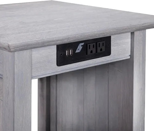 Vista 8 de Mesa Atlantic Furniture AH13312 Nantucket, mesa auxiliar, Madera, Driftwood