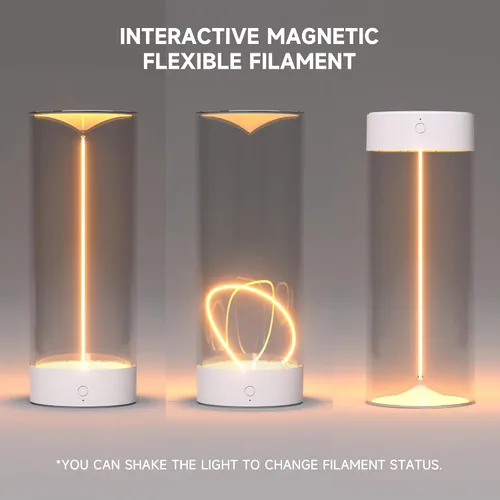 Vista 2 de AUGE LIGHT Lámpara de Escritorio Minimalista Inalámbrica Lámparas de Mesa LED Recargables Modernas Luces de Mesa de Noche Regulables con 3 Niveles