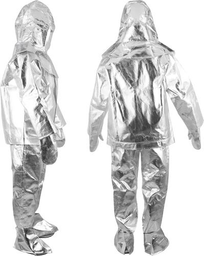 Vista 2 de Ropa resistente al calor - radiación termal anti, traje de papel de aluminio ignífugo de 1000 grados