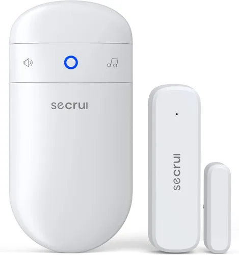 Vista 10 de SECRUI Timbre de puerta, timbre con sensor de puerta con volumen ajustable, fácil instalación, rango de 400 pies, 52 campanillas, M508+D7 timbre