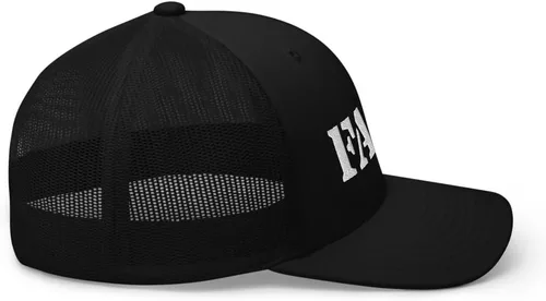 Vista 5 de RIVEMUG FAFO Fuck Around and Find Out - Gorra de camionero curvada con corona media ajustable