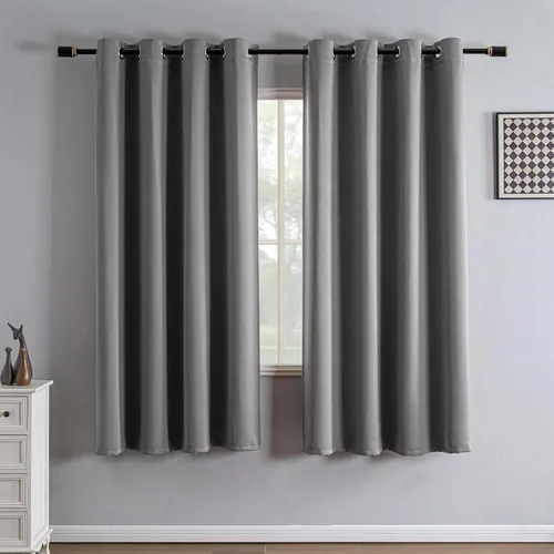 Vista 71 de IGEMAEVE Cortinas opacas de tamaño personalizado para dormitorio, 100 % opacas, 1 panel, aislamiento térmico, cortinas de oscurecimiento
