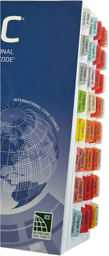 Vista 13 de Pestañas de libro para The International Building Code 2021. Pestañas laminadas, codificadas por colores y extraíbles para The IBC