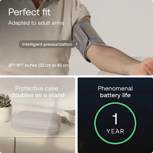 Vista 6 de Withings BPM Vision – Monitor de presión arterial inteligente para el brazo Aprobado por la FDA Fácil de usar, mediciones precisas de presión