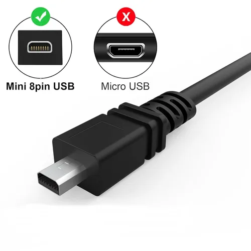 Vista 3 de Cable USB de repuesto UC-E6 UC-E23 UC-E17 compatible con cámara digital Nikon SLR DSLR D3200 D3300 D750 D5300 D7200 Coolpix L340 L32 A10 P520 P510
