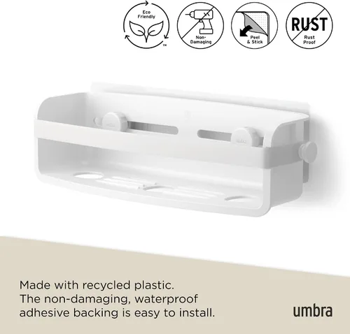 Vista 6 de Umbra Flex Modern Bathrrom - Papeleras, color blanco