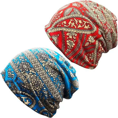 Vista 21 de JarseHera Gorro holgado de mujer con encaje de algodón, gorros para quimioterapia, gorros para el cáncer, turbante