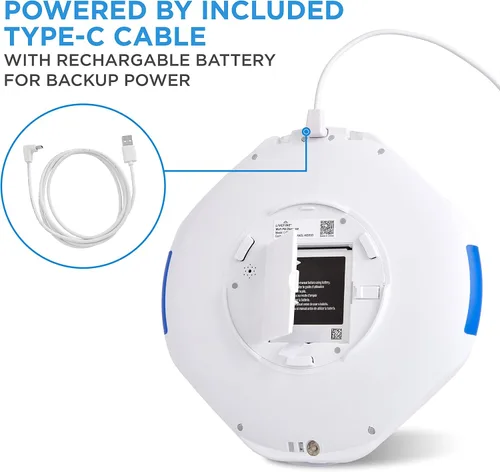 Vista 7 de Dispensador automático de pastillas Live Fine Smart WiFi con tapa transparente Organizador de medicación de 28 días hasta 9 dosis por día