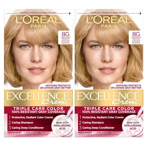 Vista 49 de L'Oreal Paris Excellence Crème Tinte Permanente para el Cabello, Color de Cabello de Triple Cuidado con Complejo Pro-Keratina para una Cobertura