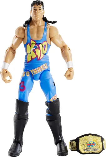 Vista 2 de Figura WWE Elite, 123 Kid Articulación de lujo, atuendo de anillo auténtico, accesorios icónicos, expresión detallada de personajes