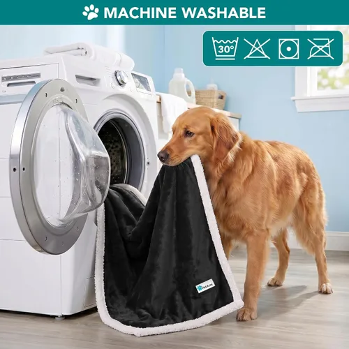 Vista 6 de PetAmi Manta para perros pequeños y medianos, manta de cama para mascotas, gatos, cachorros, gatitos, funda de vellón para muebles, protector