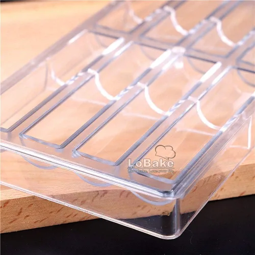Vista 5 de 8 cavidades palos largos policarbonato PC plástico transparente chocolate molde caramelo cubo de hielo molde sugarcraft hornear moldes DIY panadería