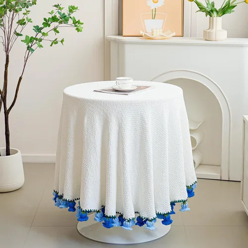 Vista 6 de Manta Decorativa de Ganchillo con Ramo de Flores, Manta Tejida a Mano con Flores, Lindo Regalo Romántico para Ella Novia Mamá Día de la Madre San