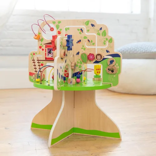 Vista 4 de Manhatan Toy, Libro de cuentos niño de madera/Centro de actividades de aventura, Multicolor