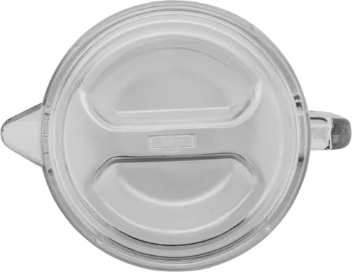 Vista 6 de GET P-3064-1-CL-EC Jarra de plástico resistente y sin BPA de 2 cuartos de galón con tapa, inastillable (64 onzas), transparente