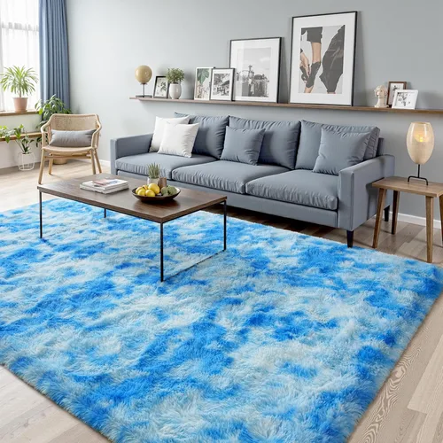 Vista 37 de Terrug Alfombra Corredor Negra Esponjosa para Dormitorio, 2x6 Pies Lindas Alfombras de Área de Pelo Largo para Pasillo, Alfombra de Felpa Suave