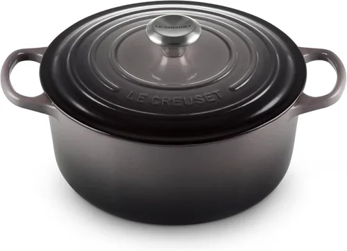 Vista 19 de Le Creuset Horno holandés redondo Signature de hierro fundido esmaltado, 4.5 cuartos de galón., Artichaut