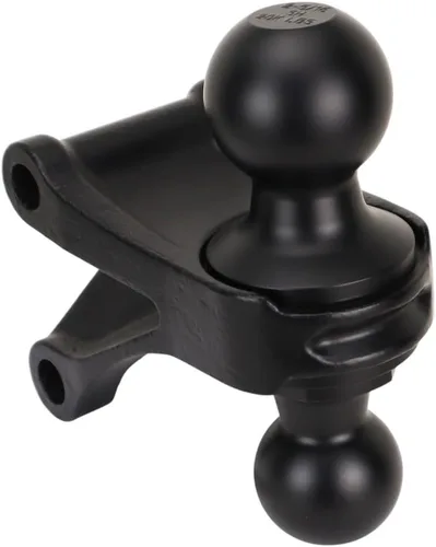 Vista 6 de Shocker Impact Max Cushion Hitch y bola combinada, elevación de 4" a caída de 4", se adapta a enganche de 2-1/2", negro, combo con bolas de 2