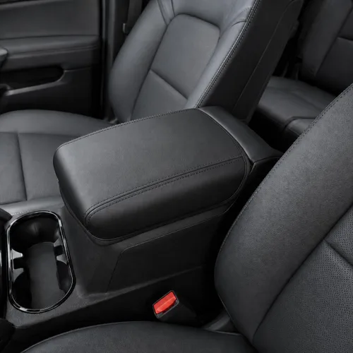 Vista 68 de Great-luck Funda de cuero para consola central, almohadilla para reposabrazos, accesorios de cubierta de caja (costuras rojas) para BMW X1 2023 2024