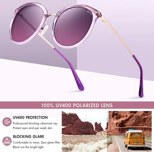 Vista 3 de BETTA Gafas de sol polarizadas para mujer BT2003 con protección UV