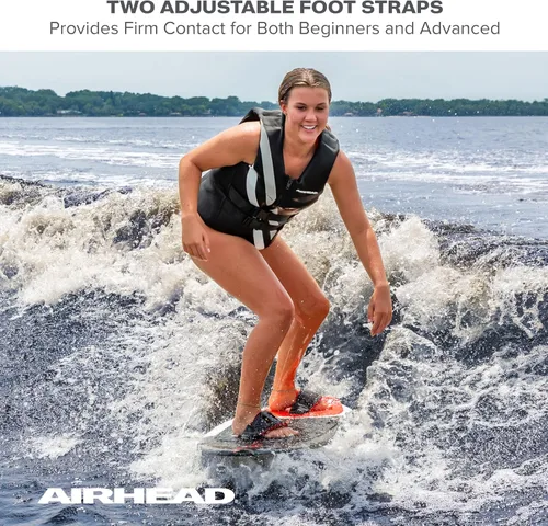 Vista 8 de Airhead Wakesurf Boards, EVA Traction Pads, Adjustable Foot Straps, Great for All Skill Levels, Multiple Sizes/Styles