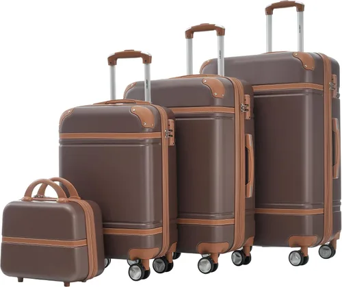 Vista 40 de Merax Equipaje Sets 2 piezas Hardshell 20&28 IN Maleta Set con bolsa de lona