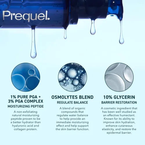Vista 3 de Suero de Hidratación Multi-Saciadora Prequel Skin para Rostro. Suero Facial Hidratante Intensivo para Mujeres con Complejo PGA y Aglutinantes
