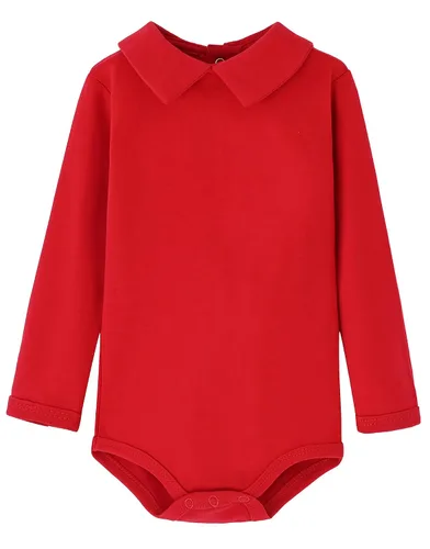 Vista 19 de Teach Leanbh - Body para bebé de algodón, manga larga, color puro, 3 a 24 meses (3 meses, azul bebé)