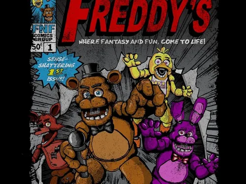 Vista 2 de Five Nights at Freddy's - Camiseta negra para niño