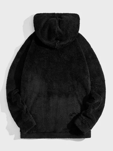 Vista 2 de SOLY HUX Men's Graphic Hoodies Long Sleeve Drawstring Pocket Fuzzy Pullover Sweatshirt