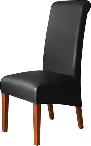Vista 10 de Funda protectora de piel sintética sintética impermeable elástica para sillas de comedor (negro, 2)