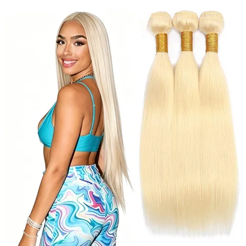 Vista 295 de P4613 Cabello humano rizado onda profunda marrón y paquetes mixtos 8 10 12 P4613 Ombre Marrón-Rubio-DP