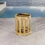 Vista 2 de Mesa auxiliar Kafelonia con bandeja para servir