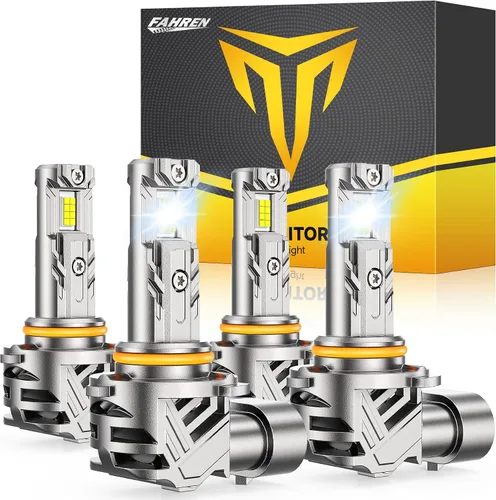 Vista 9 de FAHREN Bombilla H11/H9/H8 mejorada, 40,000 lm ultra brillante real 1:1 tamaño mini H11, luz blanca fría H11 de 6500 K, instalación rápida,