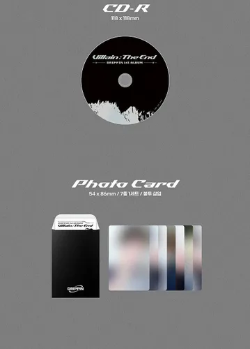 Vista 3 de DRIPPIN VILLAIN:THE END 1st Album ( LIMITED EDITION Ver. )+1ea Folded Poster(First Press Only!!) K-POP SEALED