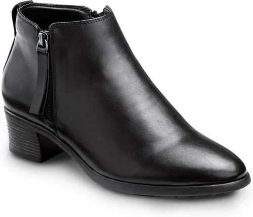 Vista 2 de SR Max Reno, zapatos de trabajo para mujer, color negro, estilo demi, puntera suave y resistente
