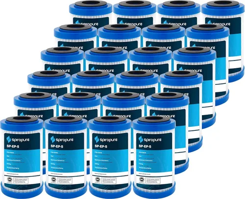 Vista 19 de SpiroPure SP-CBR2-5 Cartucho de filtro de agua de bloque de carbono con carcasa de coco certificado NSF de 5x2.5 0.5 micrones CBC-5 155169-43