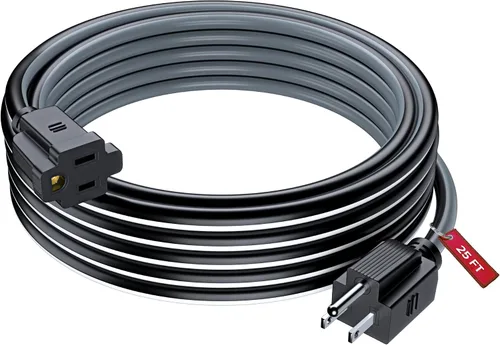 Vista 29 de Maximm Cable de extensión negro y azul de 10 pies, SJTW de 16 AWG