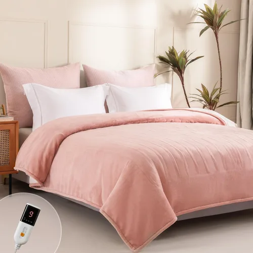 Vista 19 de Manta Eléctrica Térmica de 50" x 60" - Manta Térmica Eléctrica con 5 Niveles de Calefacción y 3 Horas de Apagado Automático, Lavable a Máquina