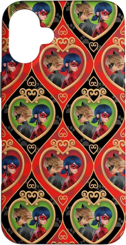 Vista 22 de Funda roja y verde para iPhone SE (2020) / 7 / 8 Miraculous Ladybug and Cat Noir The Movie