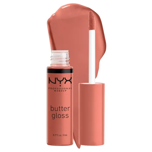 Vista 30 de NYX MAQUILLAJE PROFESIONAL Brillo de mantequilla, brillo de labios no pegajoso, - Eclair (rosa)