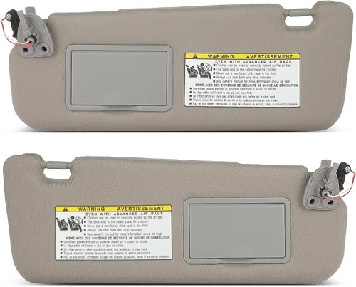 Vista 14 de Visor de sol para pasajero derecho gris sin techo solar para 2002-2005 para Dodge para Ram 1500, 2003-2005 para Dodge para Ram 2500, 2003-2005