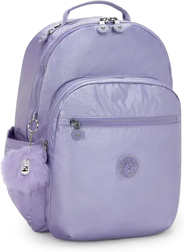 Vista 4 de Kipling Mochila Seoul Gm para mujer Amatista Aura Metálica