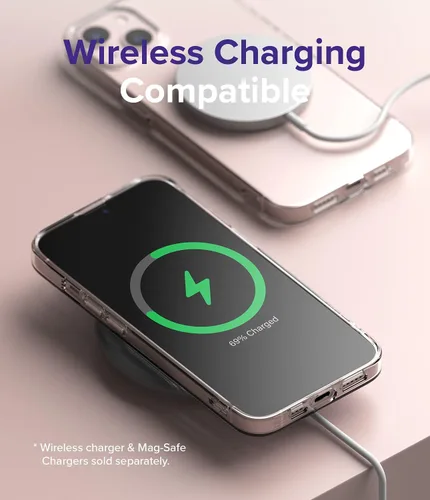 Vista 7 de Ringke Compatible con iPhone 13, Air Soft Transparente TPU a prueba de golpes, flexible, ligera, delgada funda para teléfono - Transparente