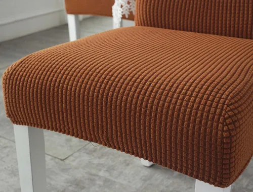 Vista 4 de Mantel rectangular de algodón y lino a prueba de polvo, lavable, resistente a las arrugas, juego de funda de silla elástica para la cocina, comedor